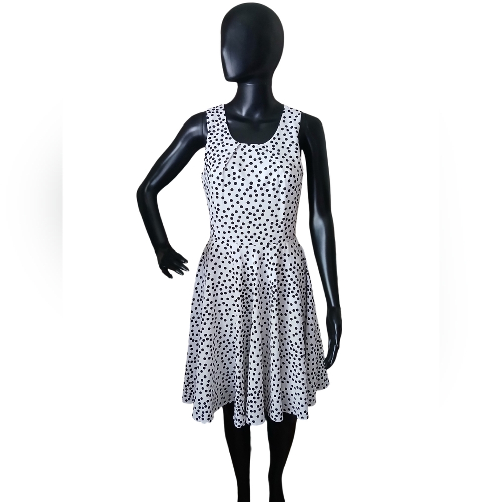 41 Hawthorn Black and White Scoop Neck Sundress